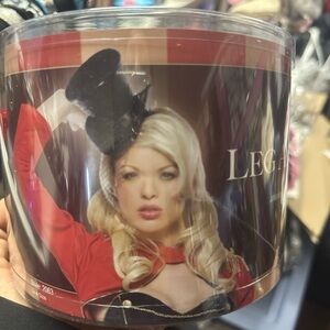 Leg Avenue Black Mini Top Hat